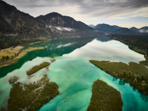 Landscape, Sylvenstein Reservoir, Bavaria, Germany Landscape, Sylvenstein Reservoir, Bavaria, Germany